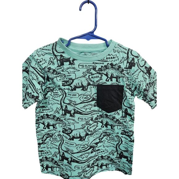 5/$15 Teal Dinosaur SS - Eighty Eight - 5 - Picture 1 of 3